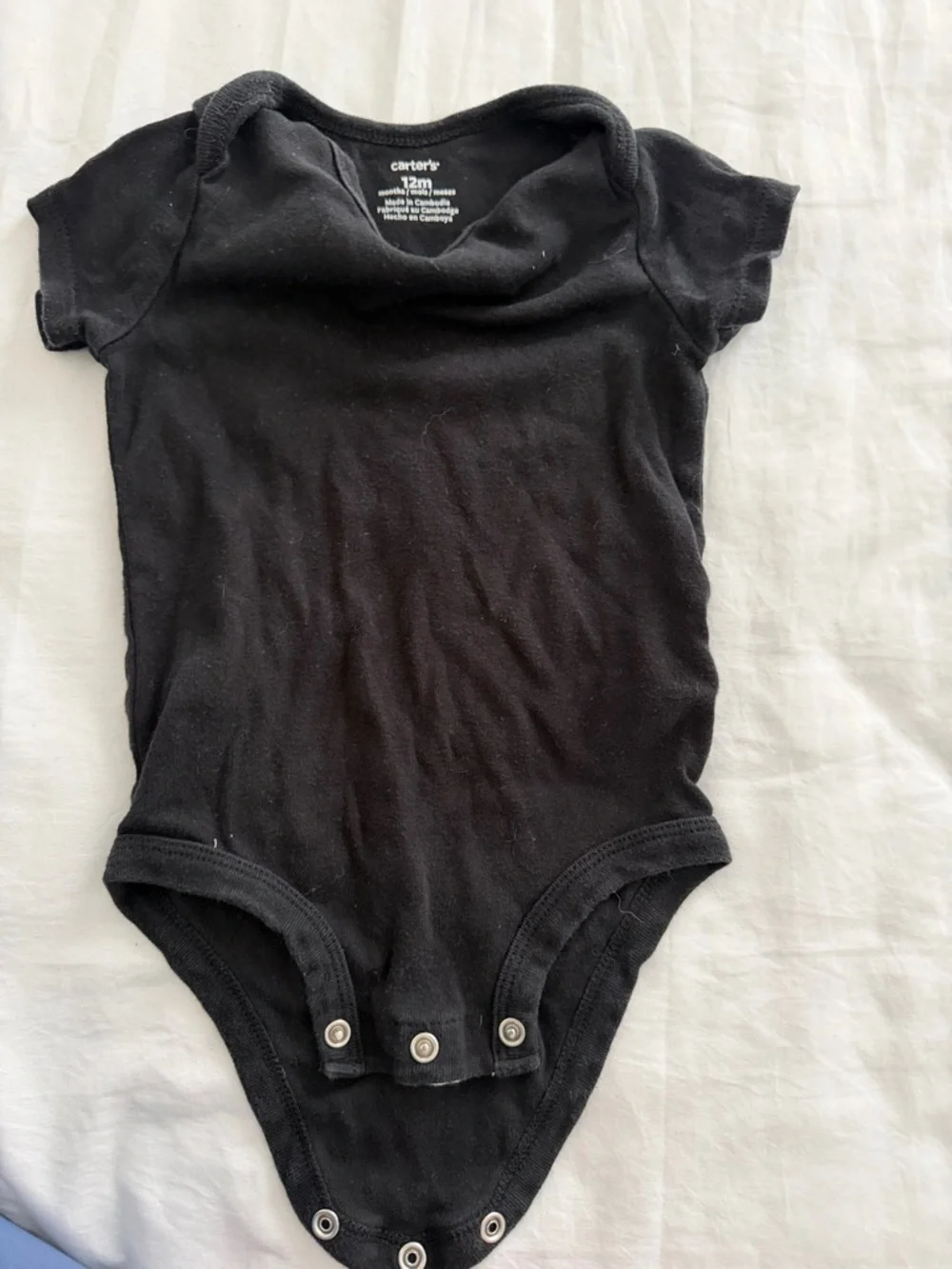 Carter's Black Bodysuit with Red & Black Plaid Pants - Picture 4 of 4
